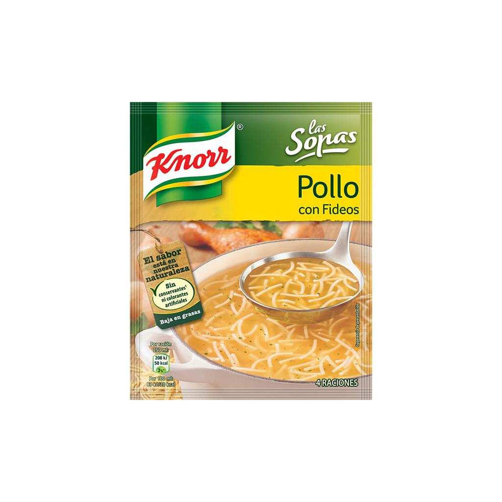 KNORR SOPA POLLO C/FIDEO 55G