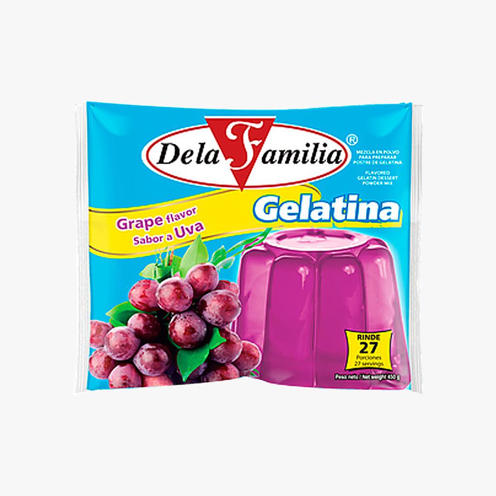 GELATINA EN POLVO SABOR UVA 450GR Dismo