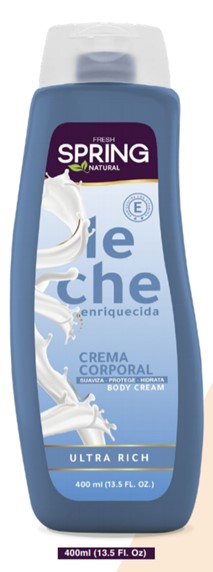 CREMA CORPORAL ENRIQUECIDA CON LECHE