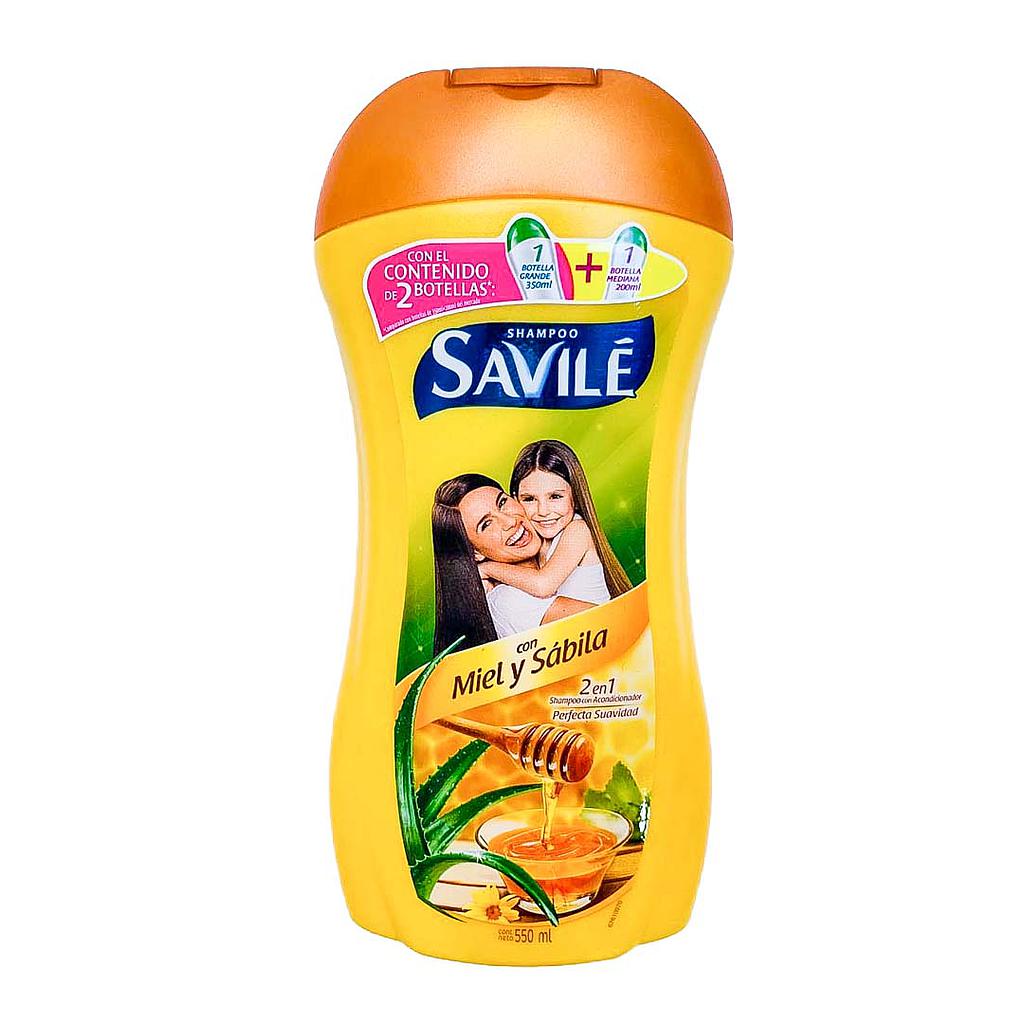 SAVILE SHAMPOO 2EN1 MIEL 550M