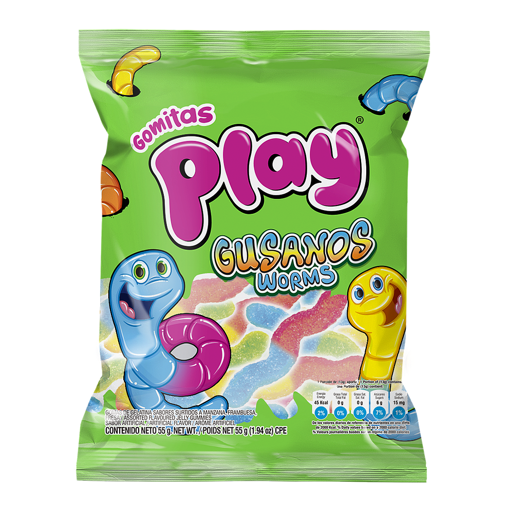 GOMITAS PLAY GUSANOS