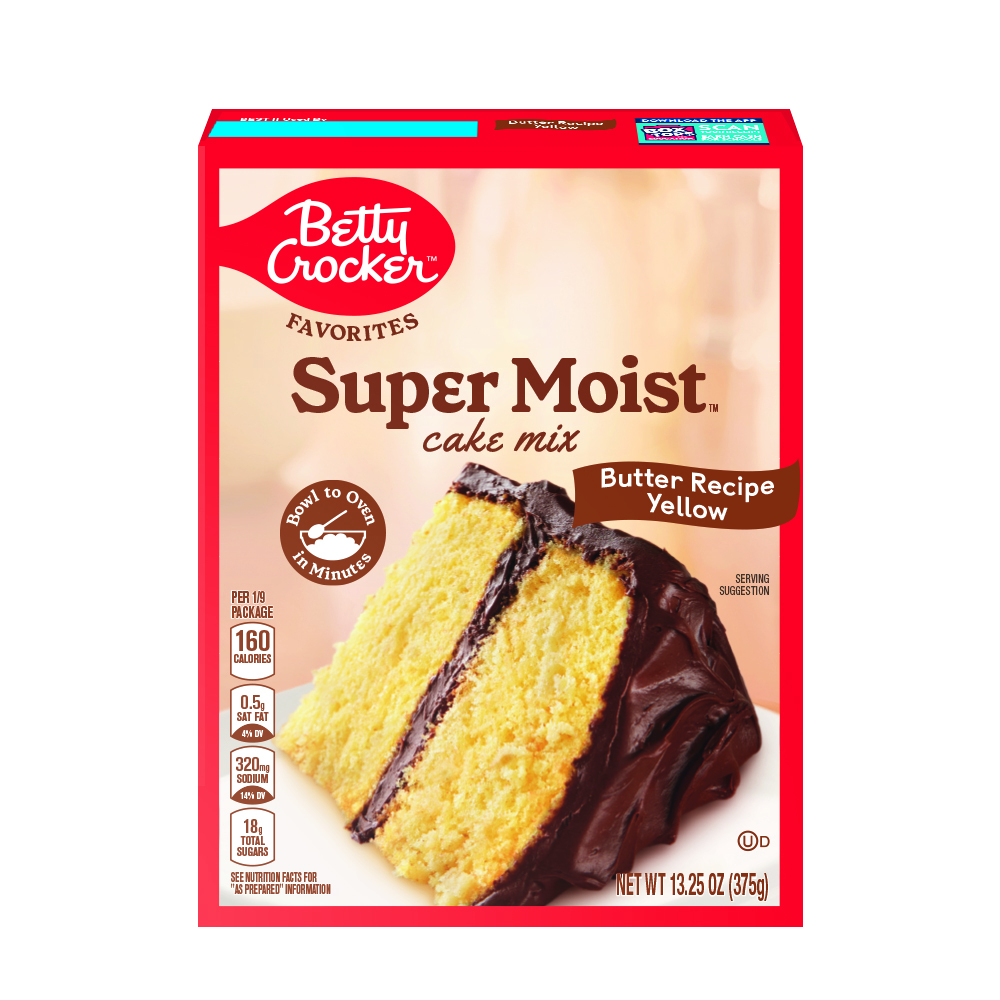 BETTY CROCKER SUPER MOIST CAKE MIX YELLOW